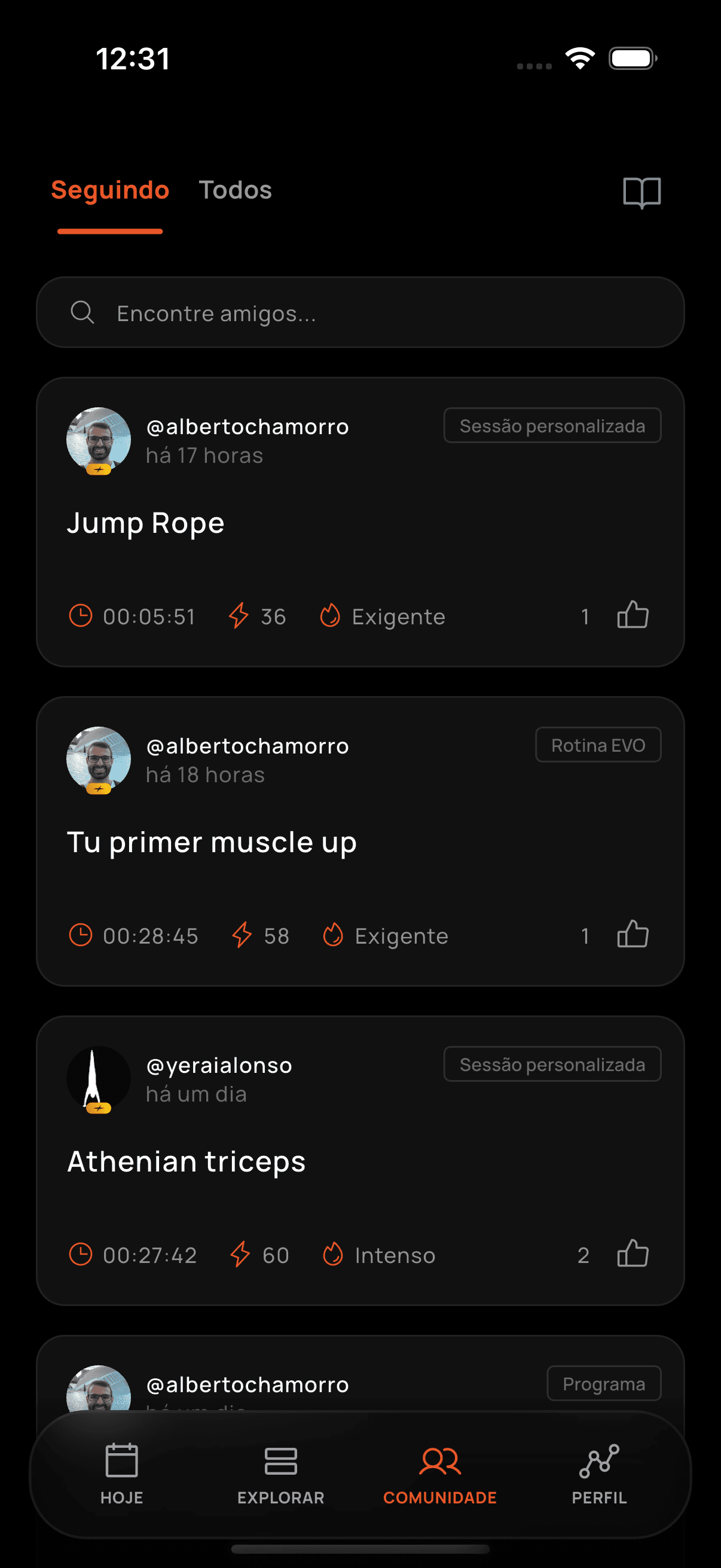 Seguindo