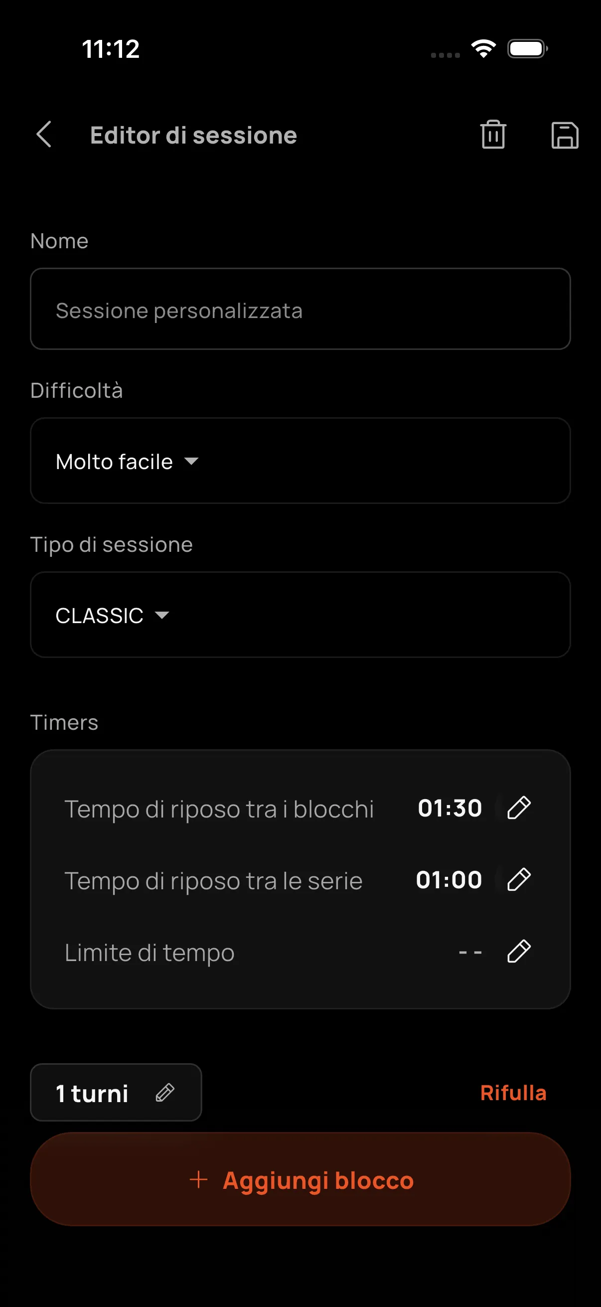 Creatore di sessioni