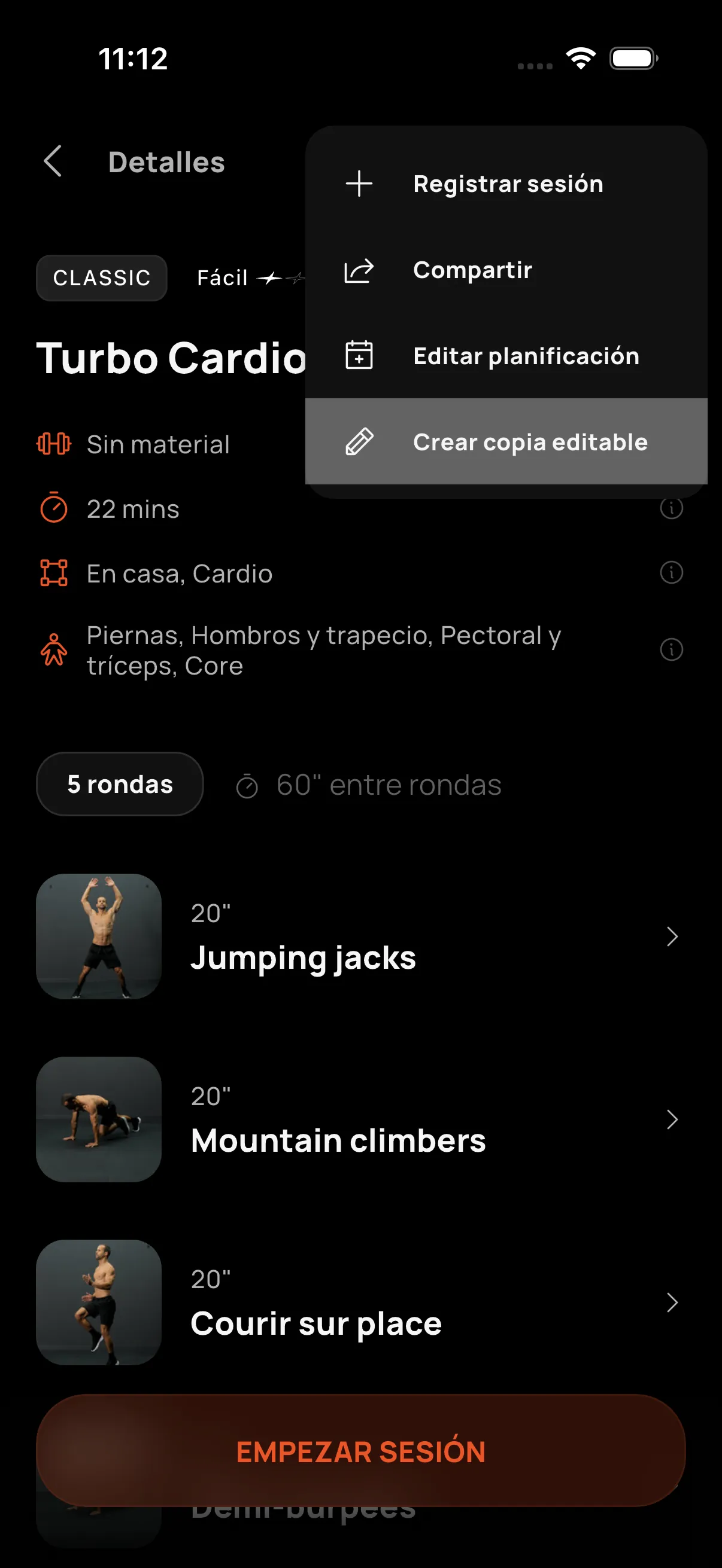 Crea una copia editable