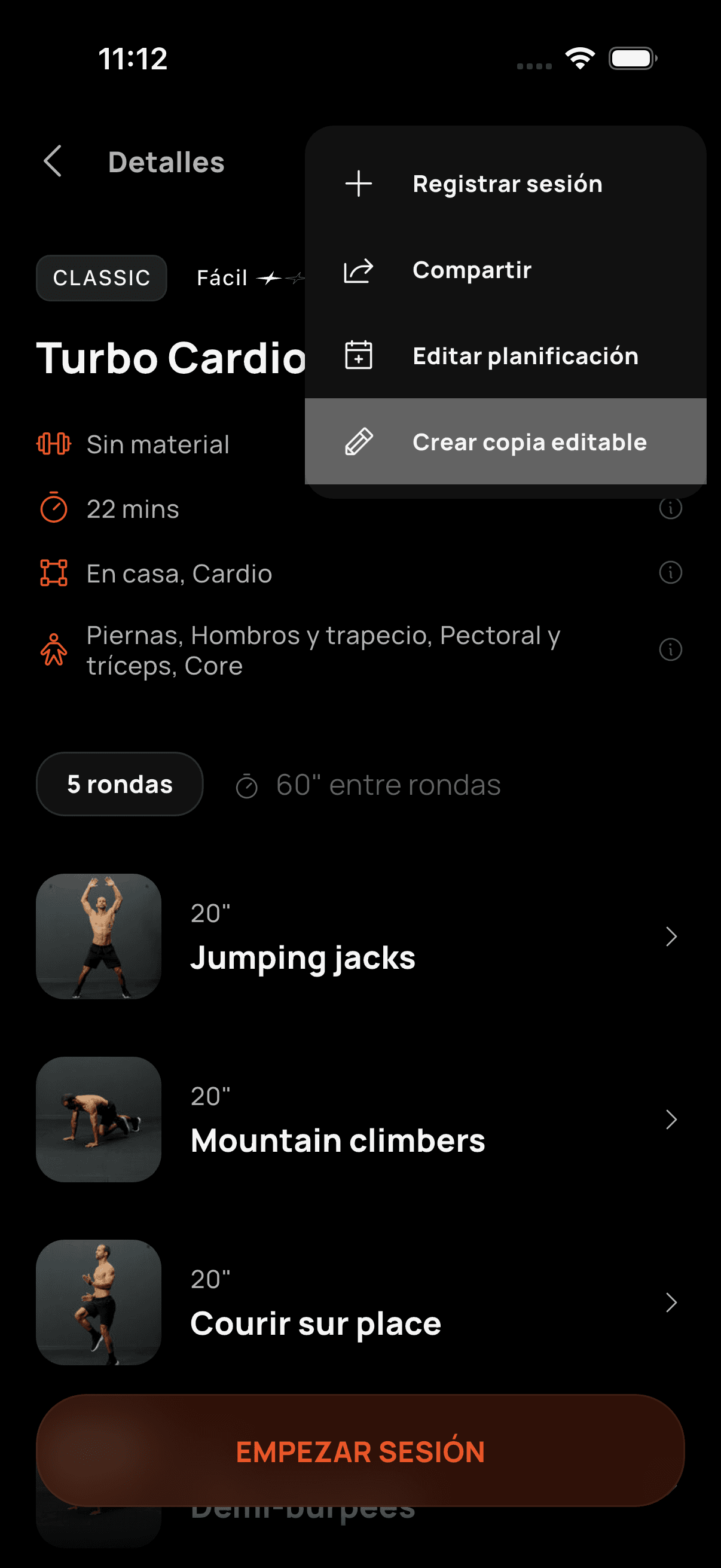 Crea una copia editable