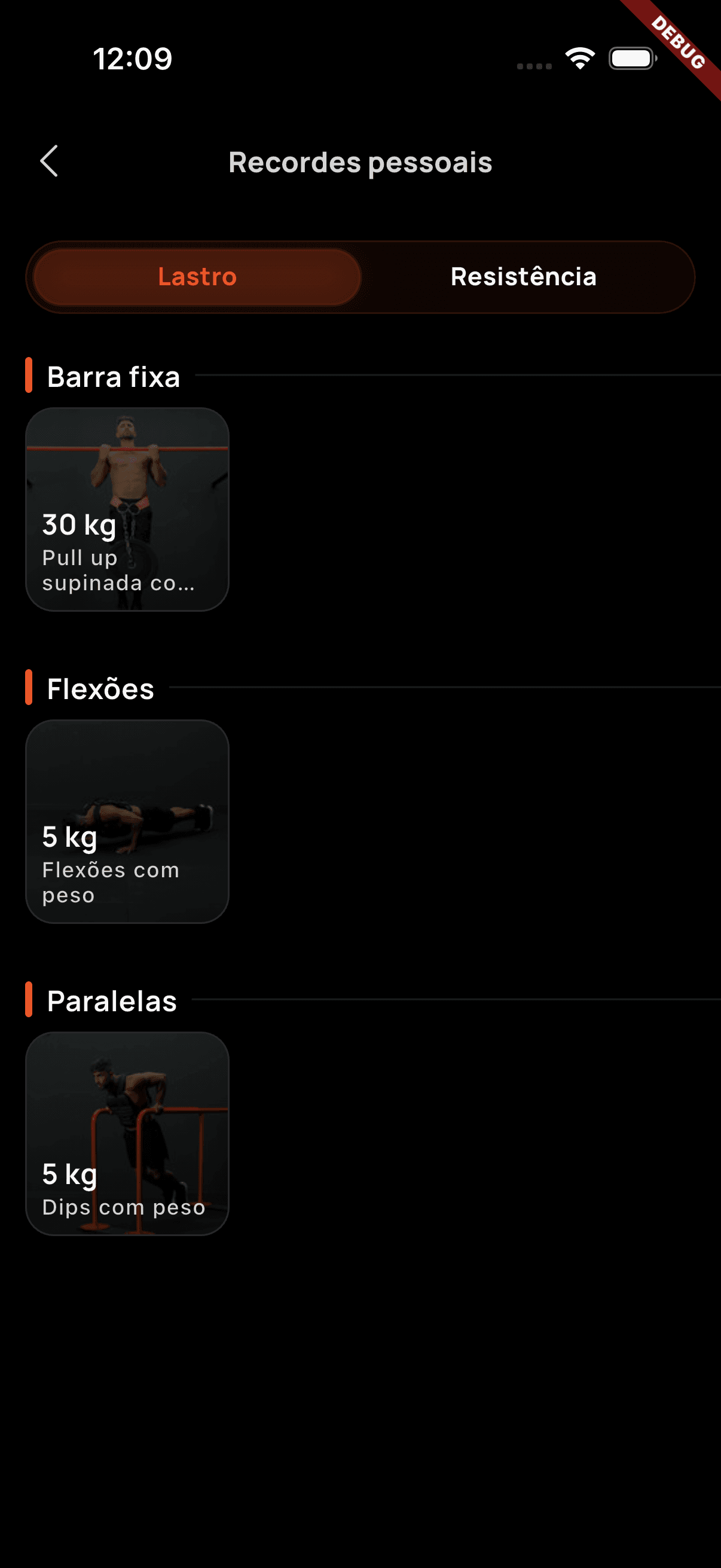 Recordes pessoais