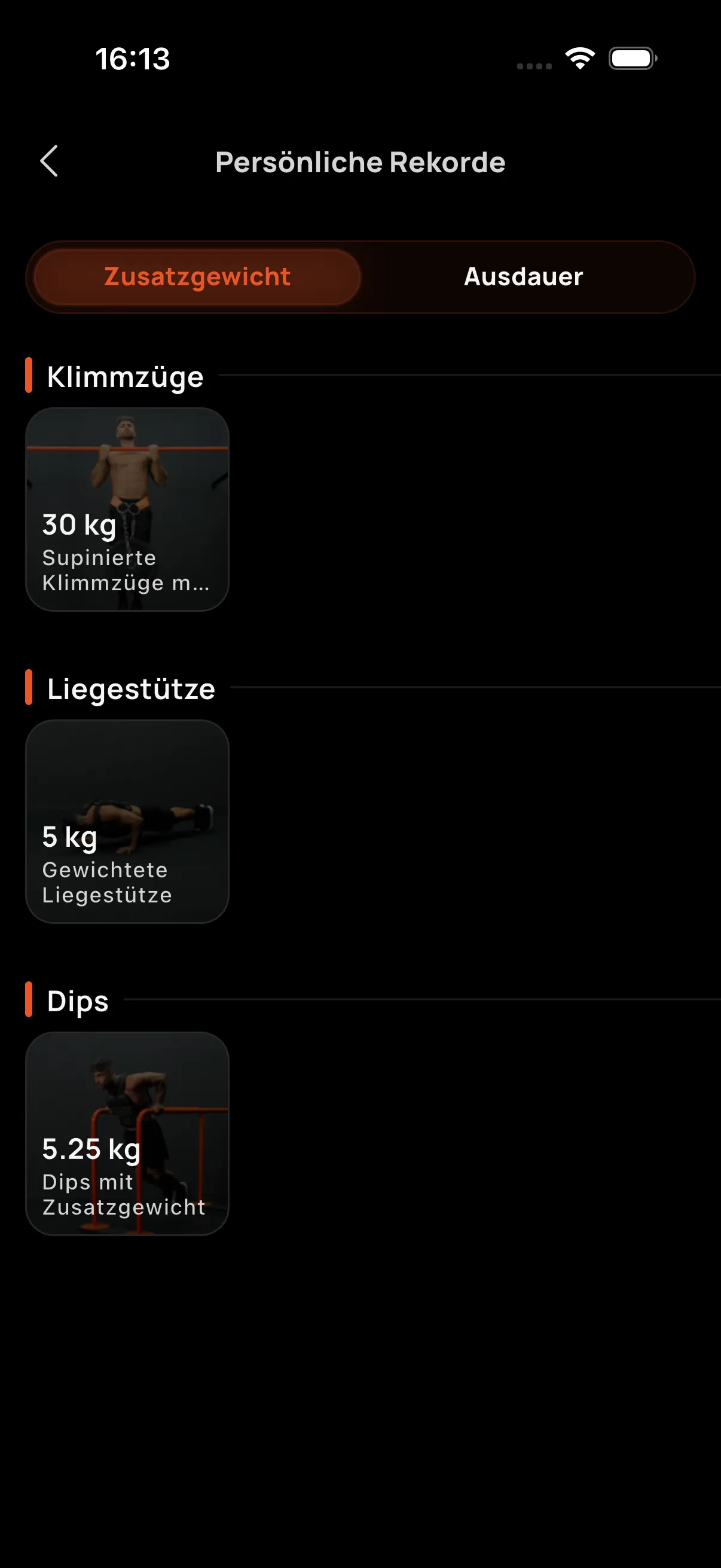 Persönliche Rekorde