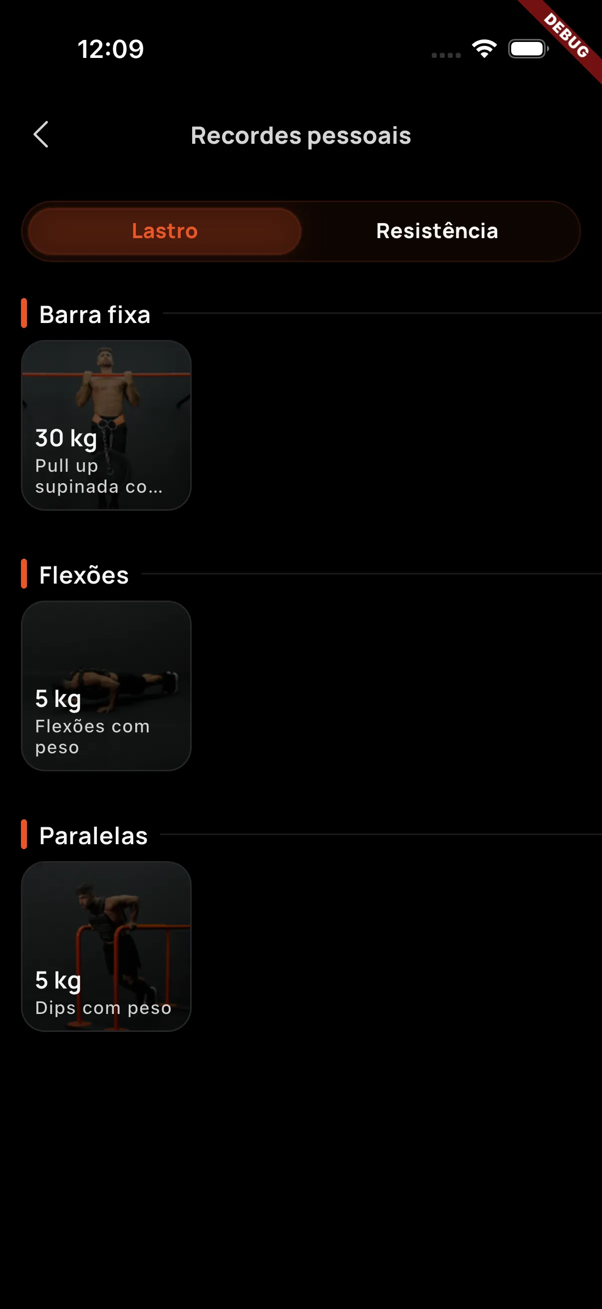 Recordes pessoais