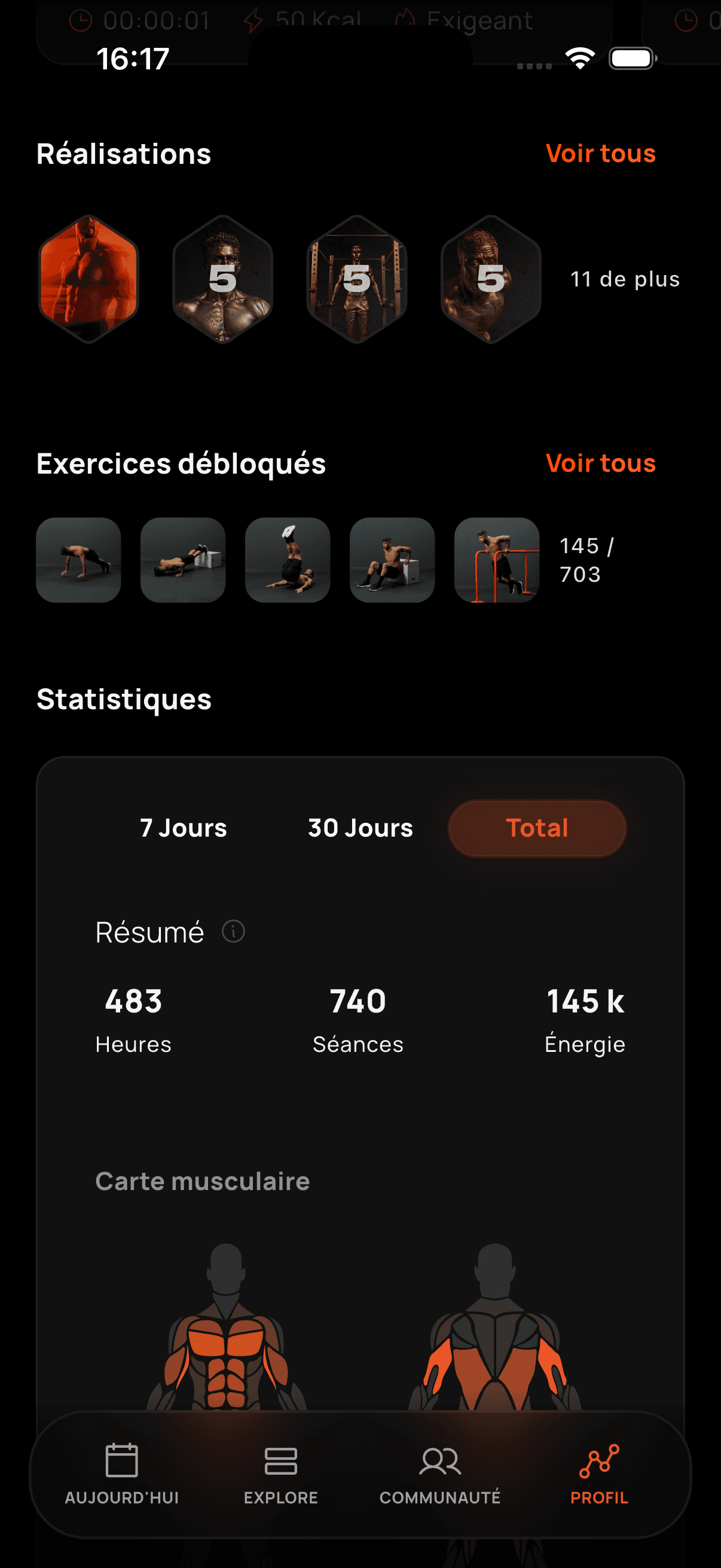 Historique et progression