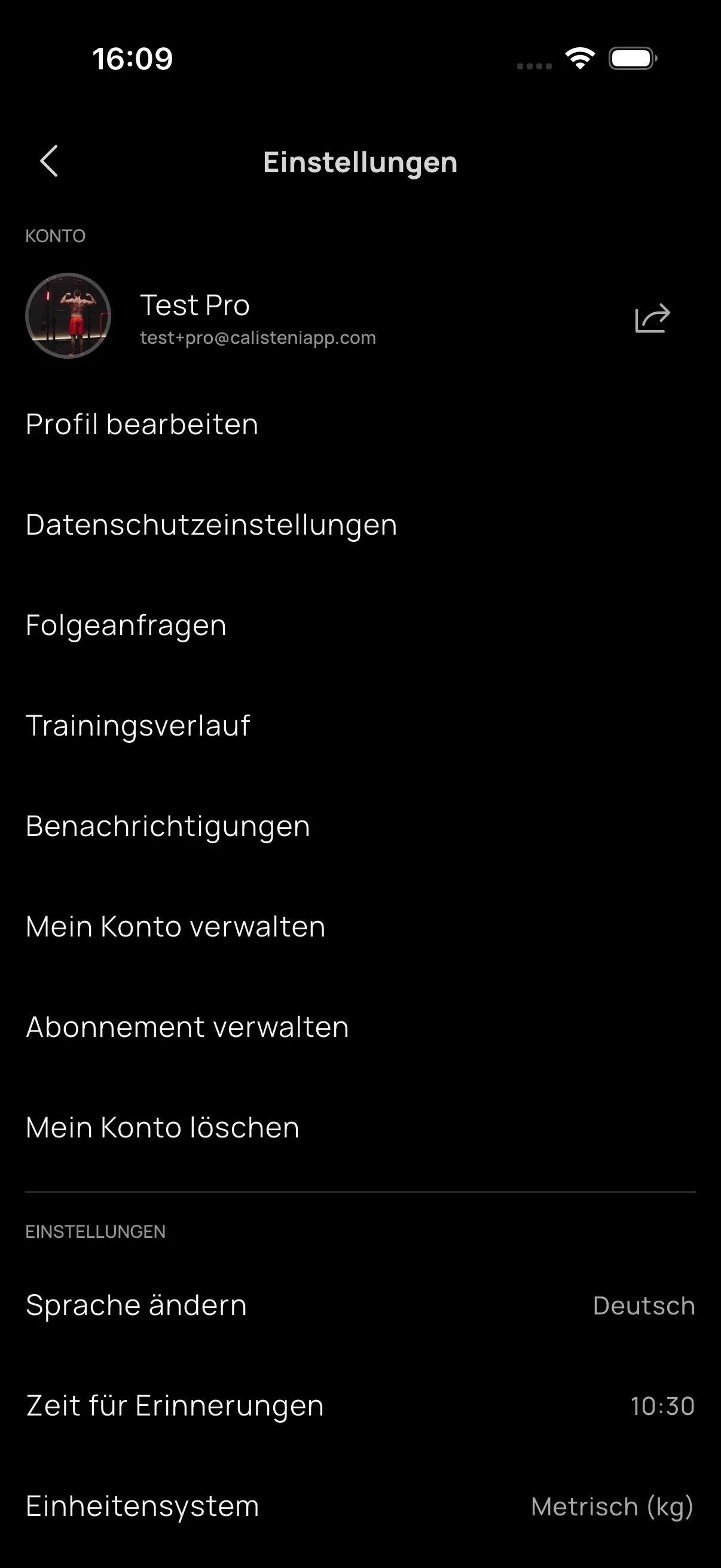 Einstellungen