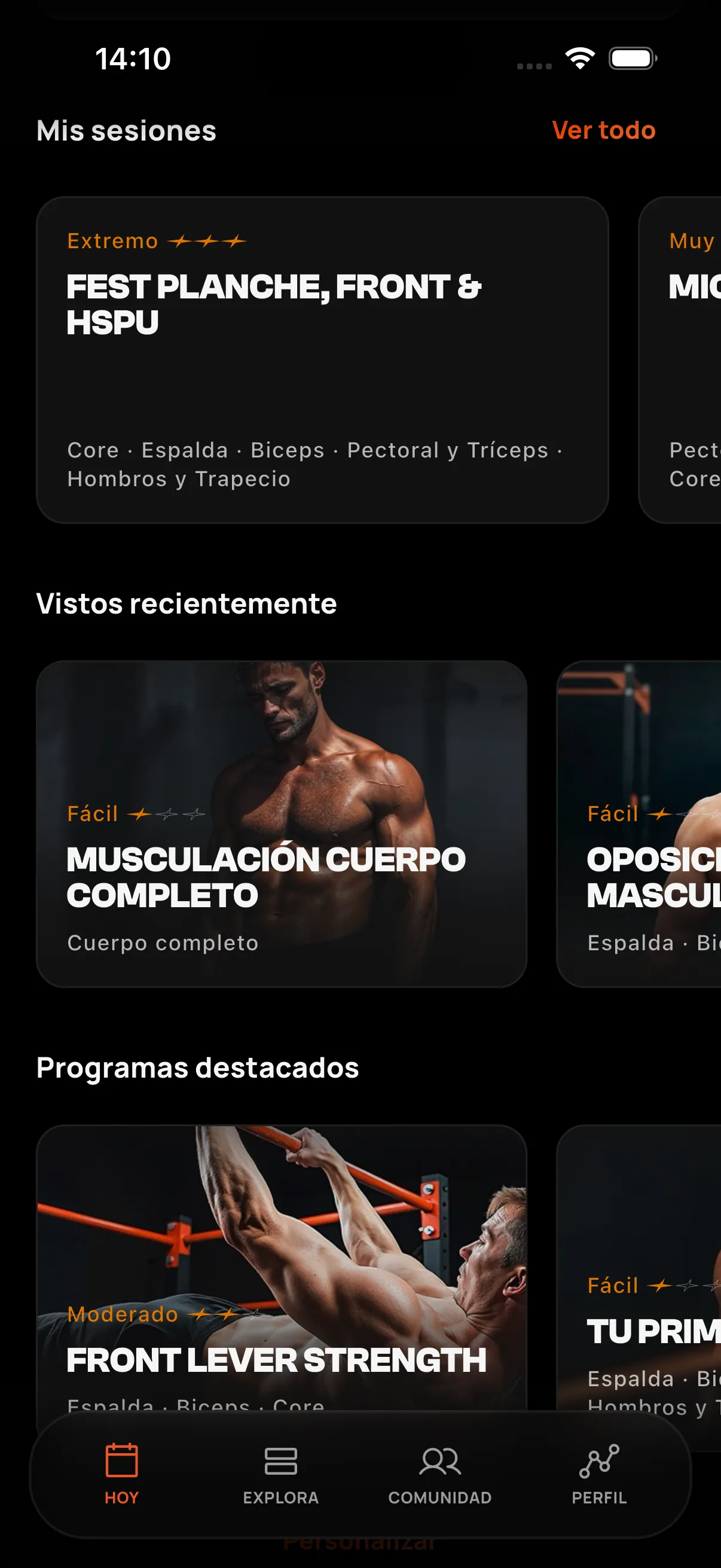 Contenidos recomendados y recientes