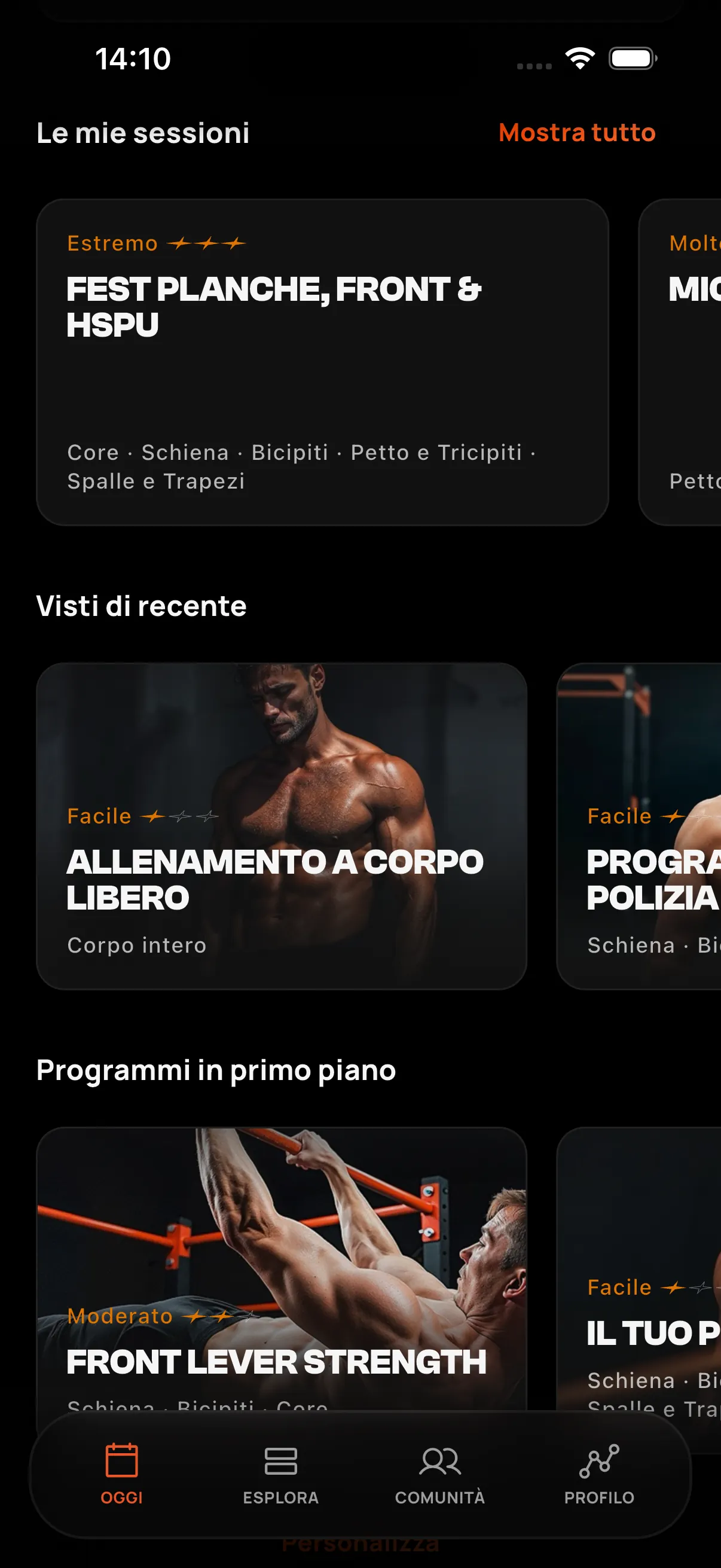 Contenuti consigliati e recenti