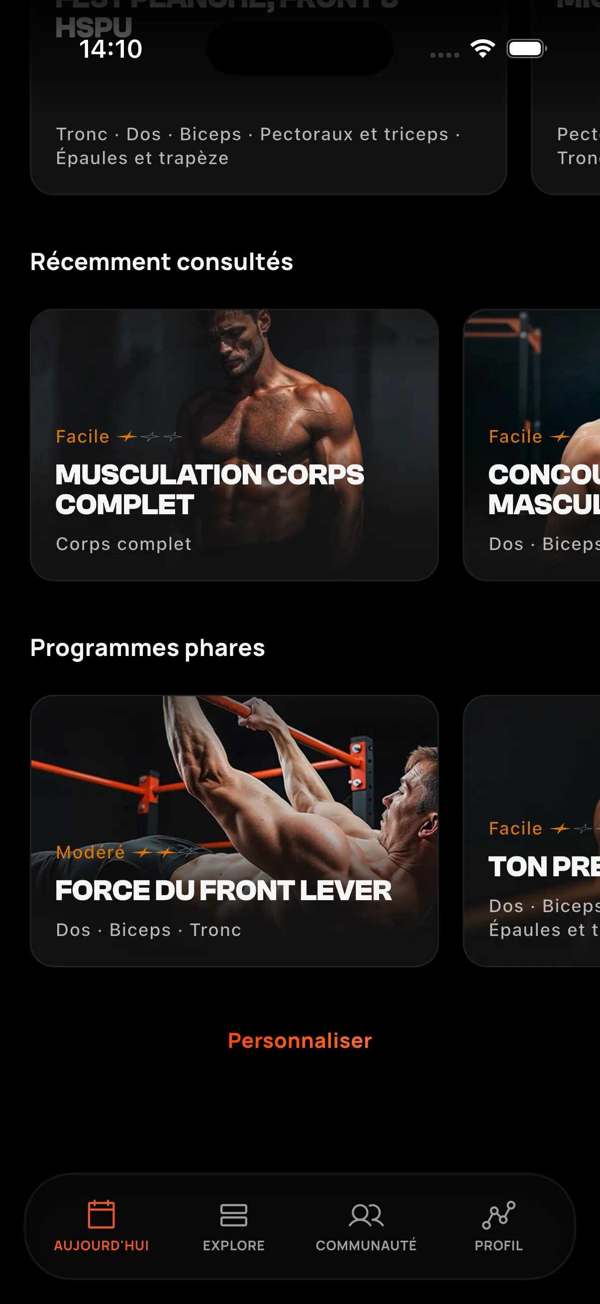 Personnaliser l'écran
